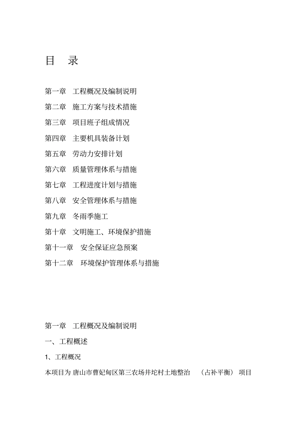 高标准农田施工方案23808_第2页
