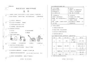 高清版2019年黑龙江大庆中考化学试卷