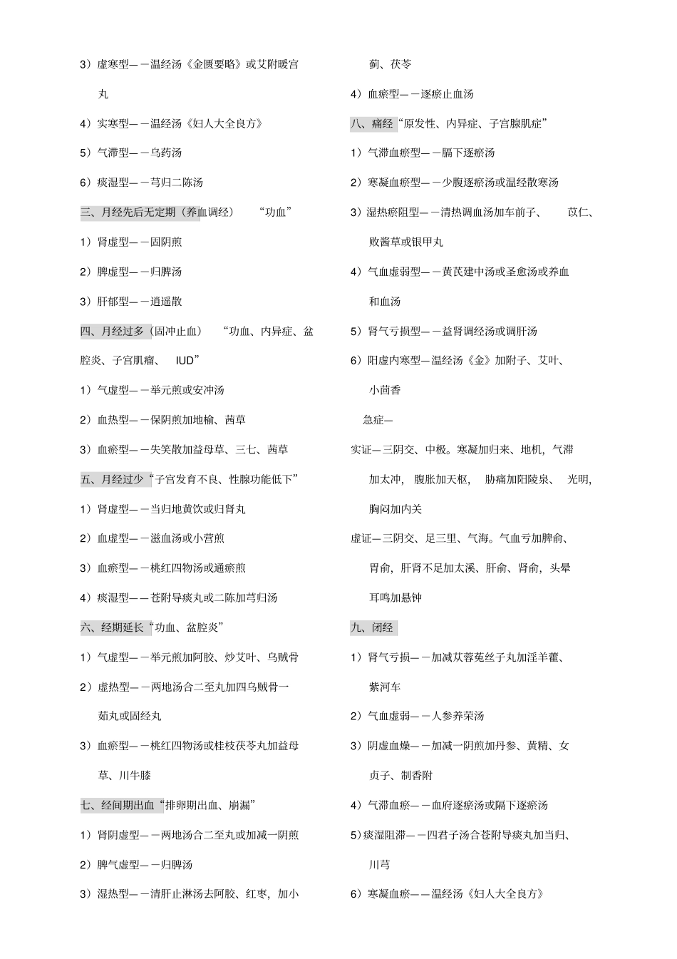 高级职称考试中医妇科-总结_第2页