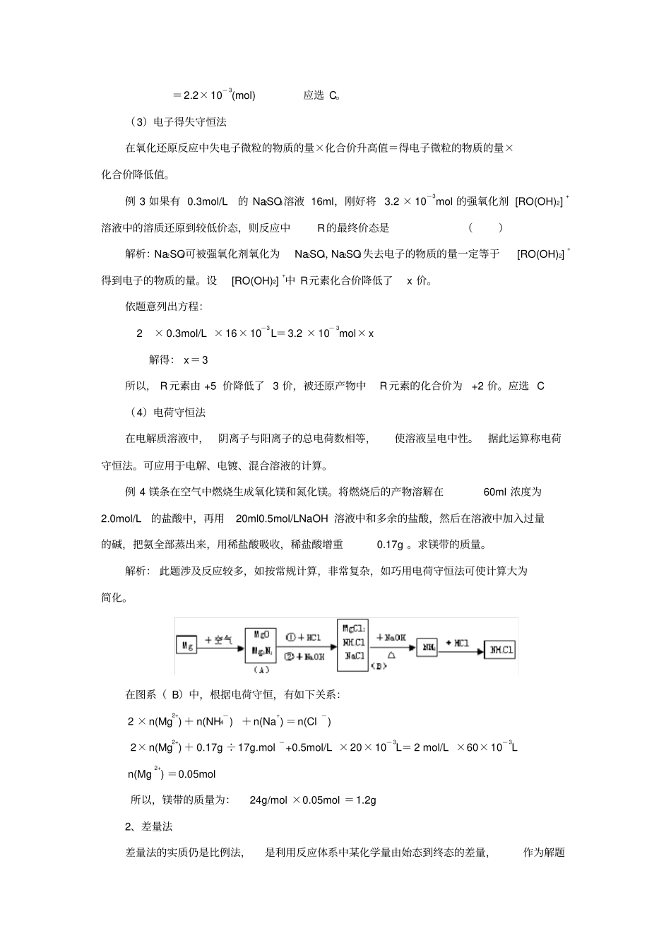 高考化学常见题型解题技巧——计算题11_第2页
