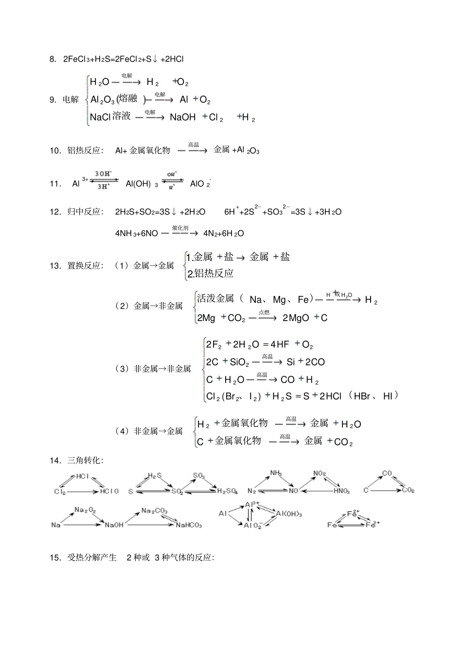 高考化学无机常见题目题目题目眼归纳_第3页