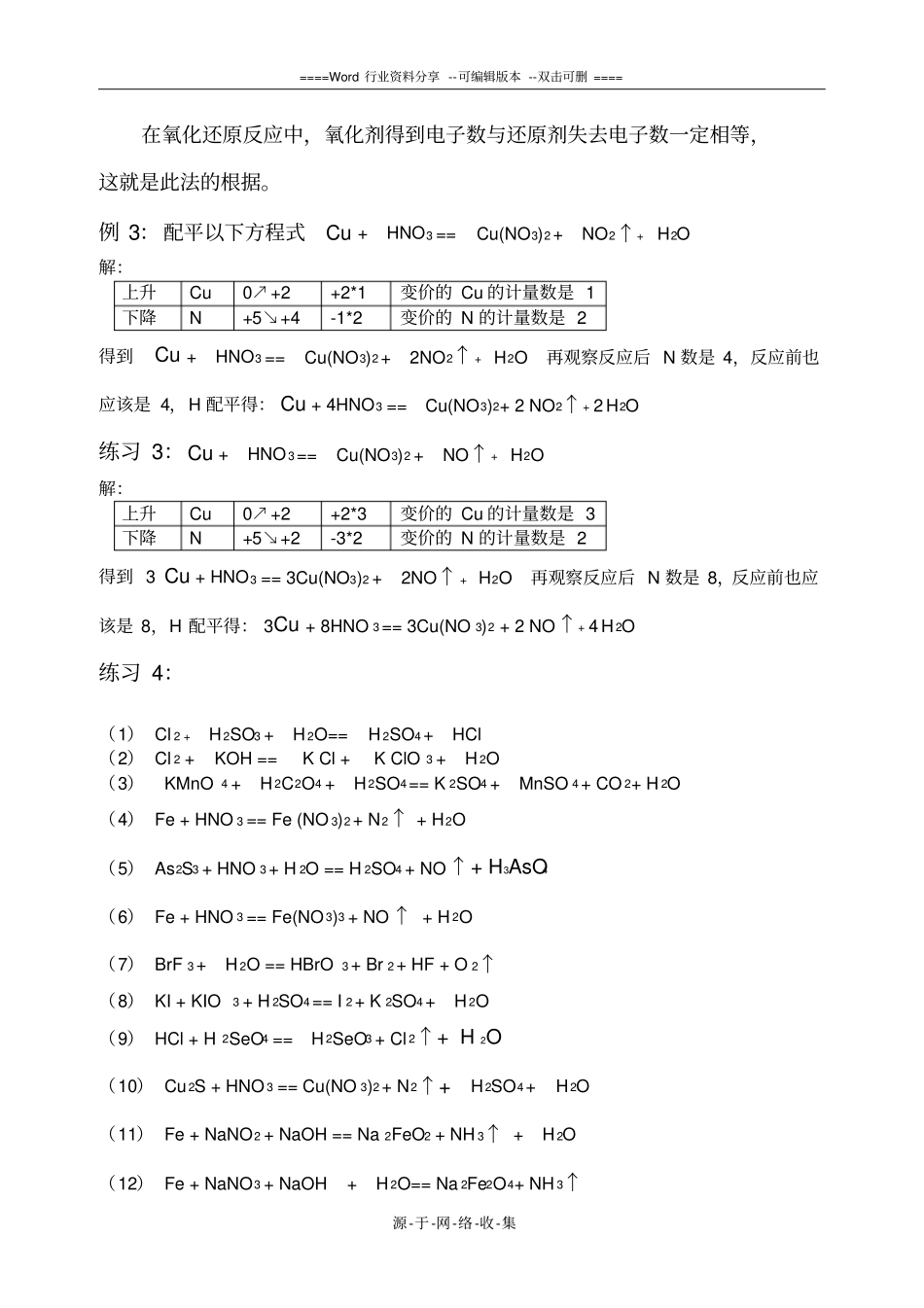 高考化学：-氧化还原反应方程式的配平专题_第2页