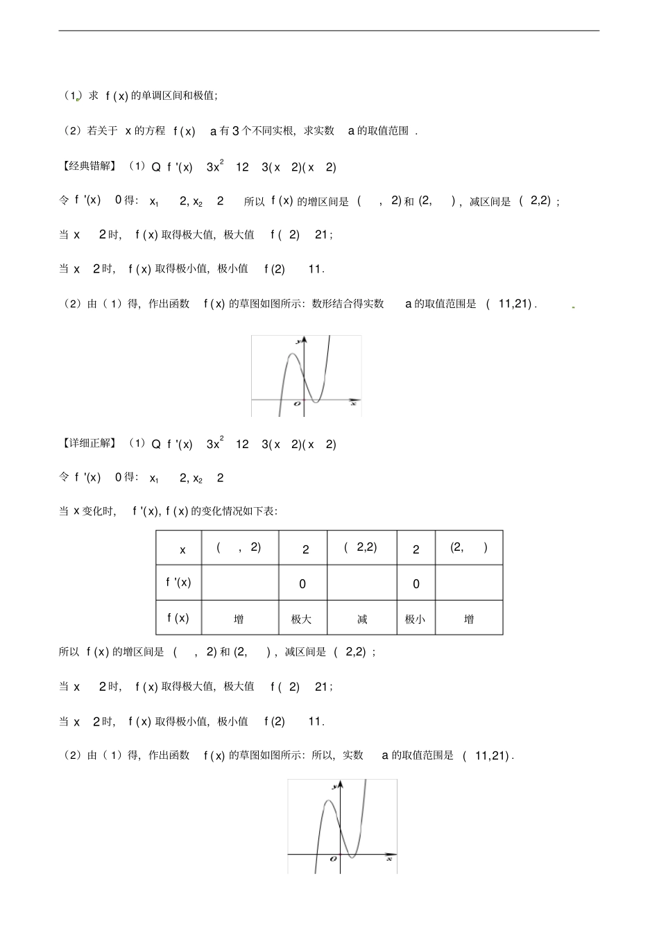 高考数学经典错题深度剖析及针对训练专题25导数的应用_第3页