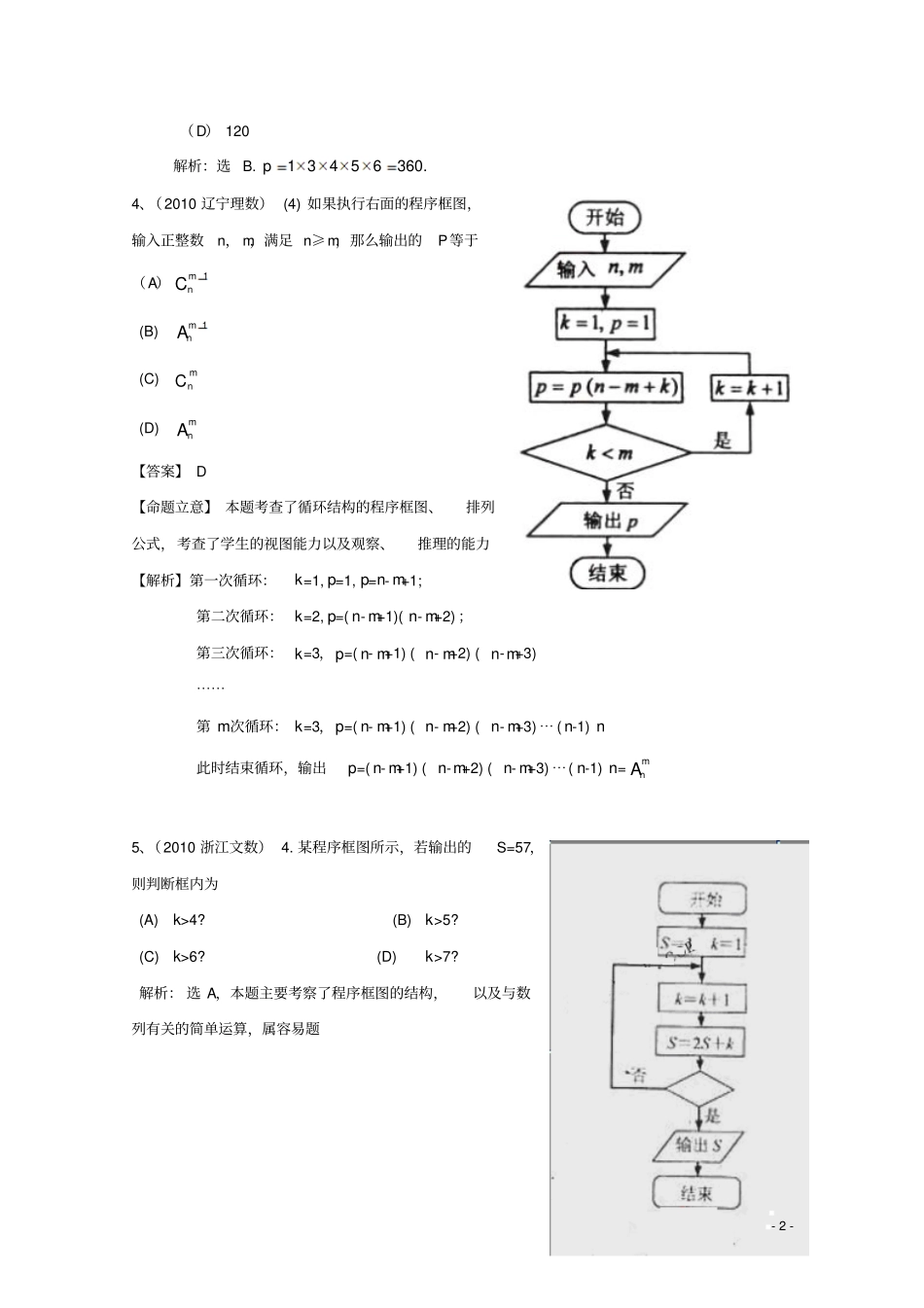 高考数学试题分类汇编——算法初步_第2页