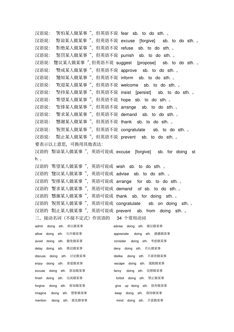 高考英语常用固定搭配总结_第3页