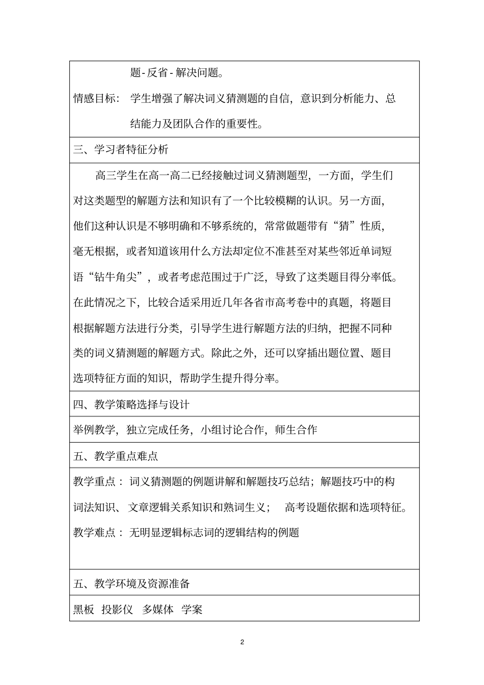 高考阅读题型--词义猜测题_第2页