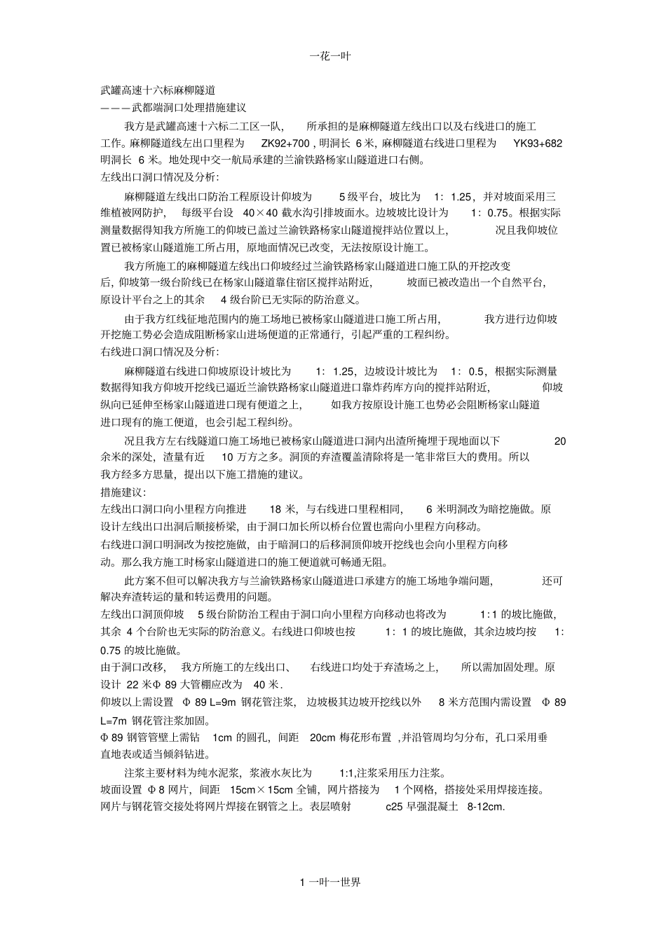 高速十六标麻柳隧道_第1页