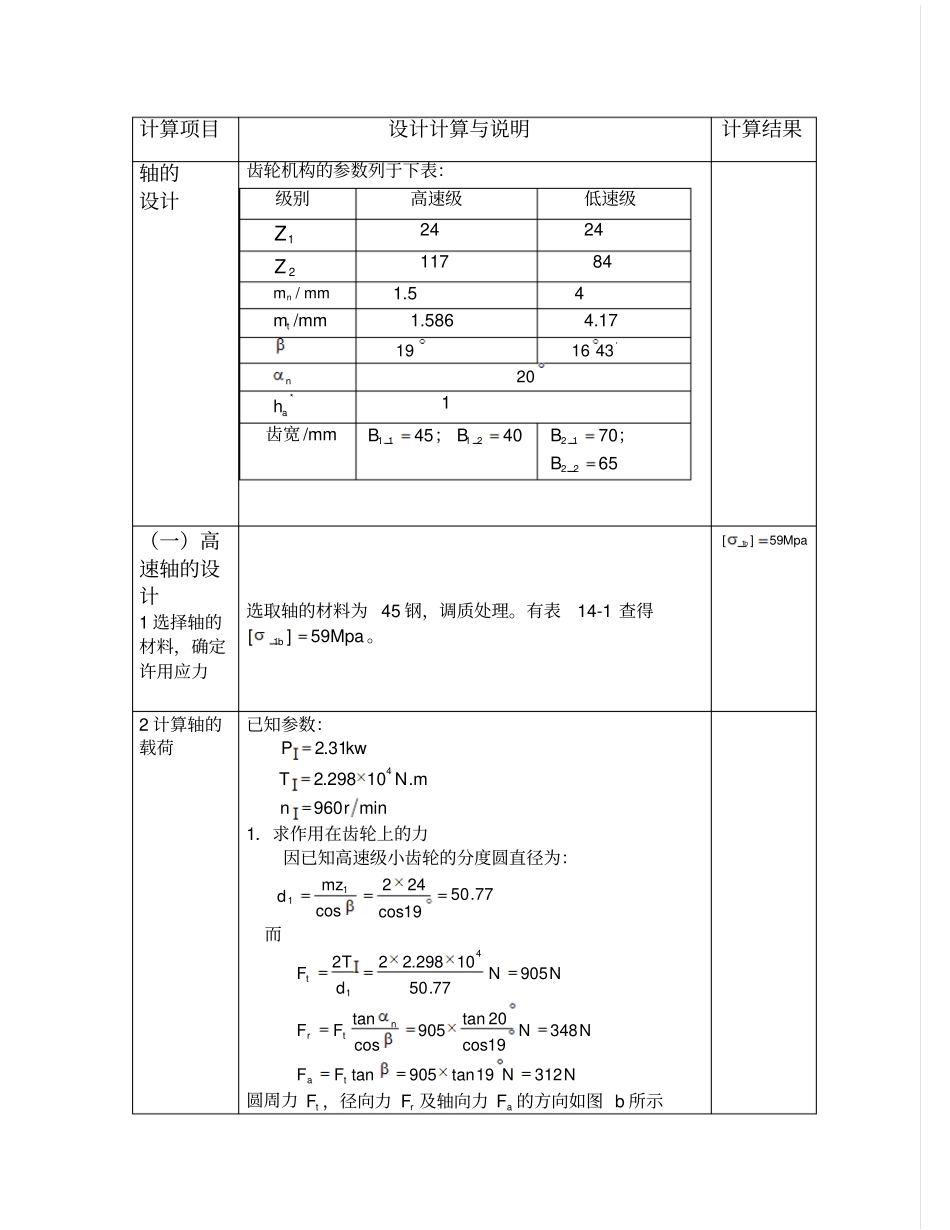 高速轴的设计_第1页
