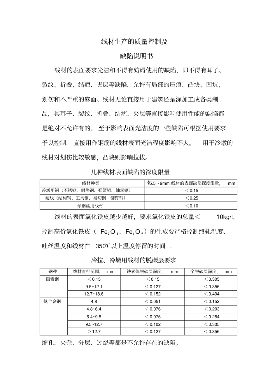 高速线材生产的质量控制_第1页