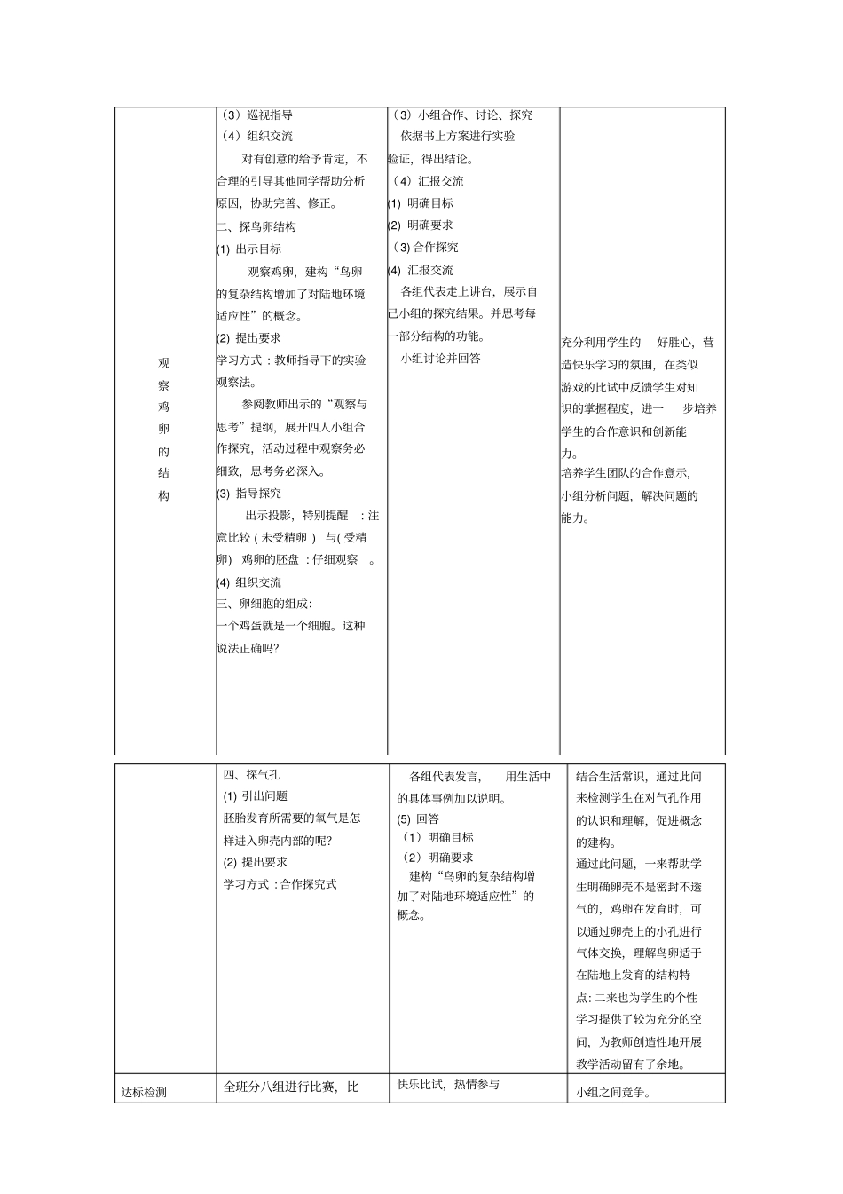 鸟的生殖和发育教学设计_第3页