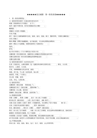 麦吉减肥法第一阶段饮食禁忌及食谱参考