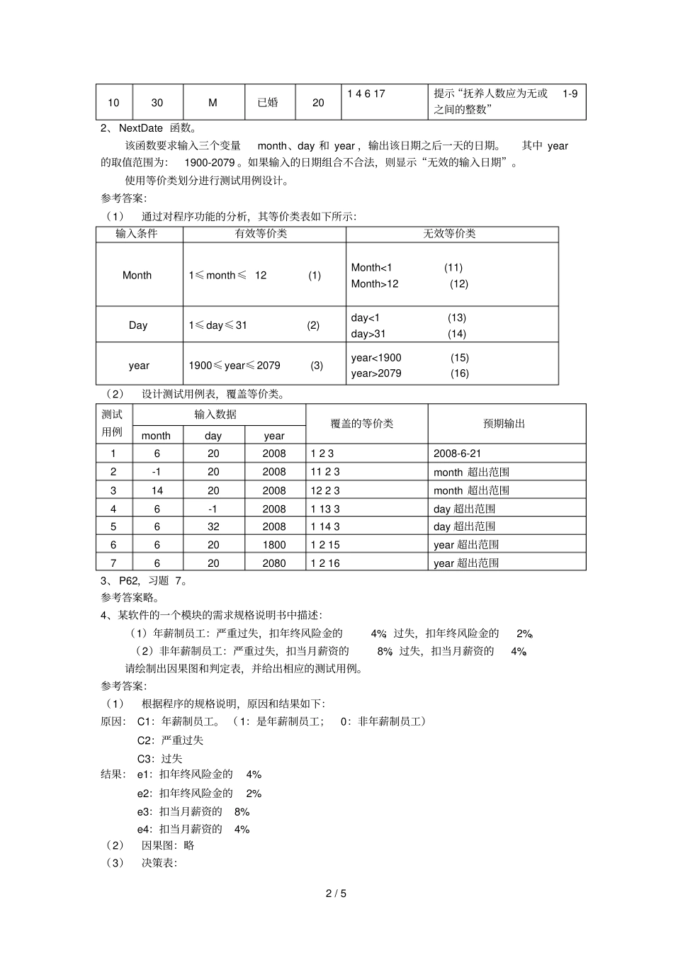 黑盒测试作业详细答案_第2页