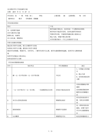 龙文学生个性化辅导方案