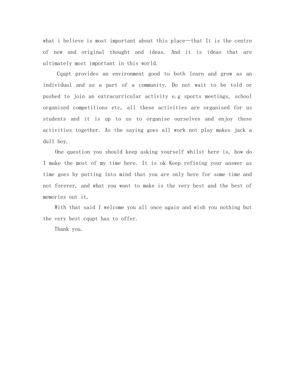 留学老生代表英文发言稿分享 _第2页