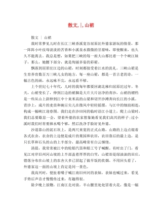 散文,-,山裙 