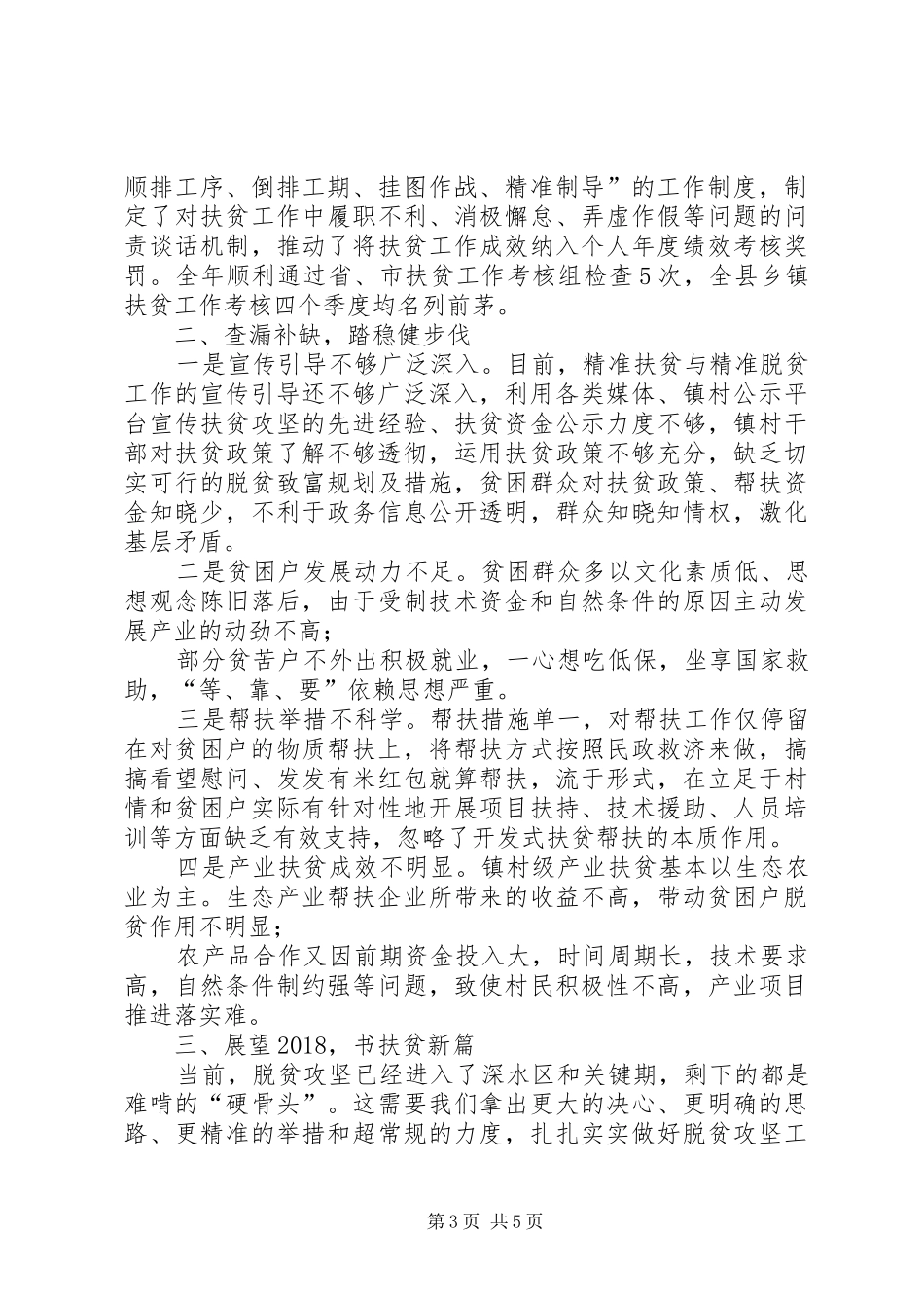 乡镇XX年度扶贫工作总结_第3页