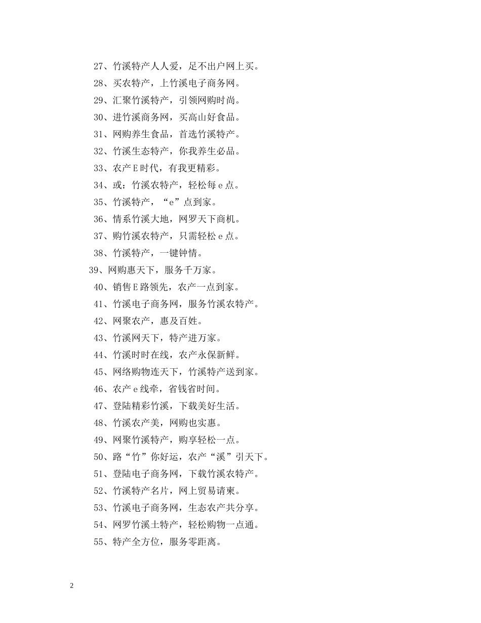 关于电子商务标语 _第2页