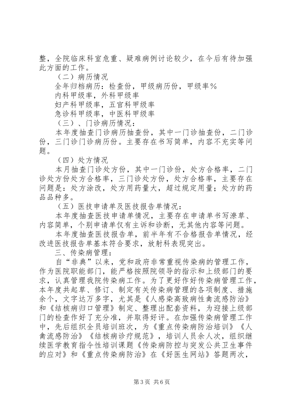 ××年度市医院医疗工作总结_第3页