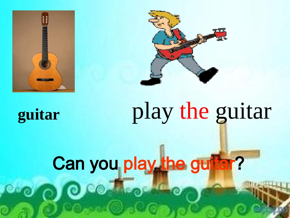 【新目标】七下：Unit1Canyouplaytheguitarperiod（1）课件_第3页