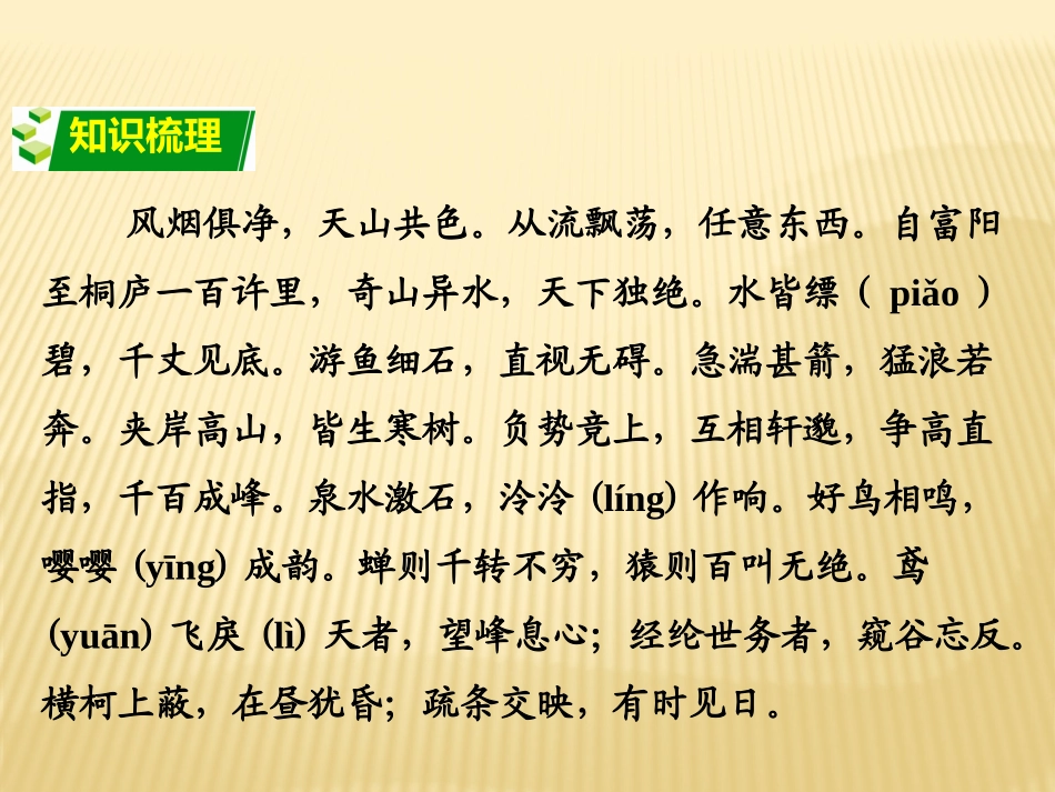 《与朱元思书》复习课件（共14张PPT）_第2页