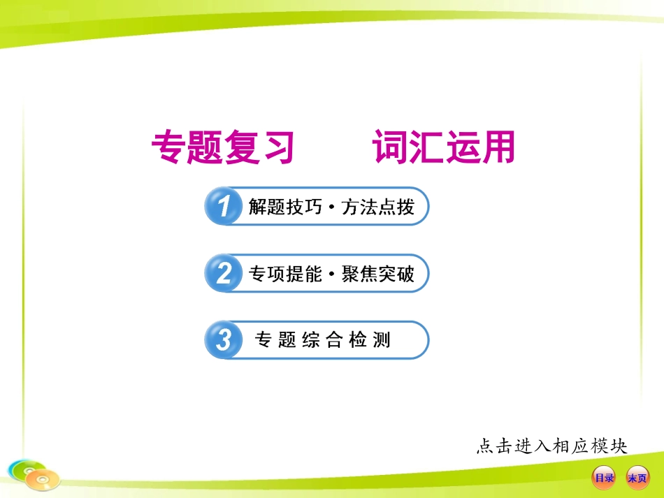 九年级专题复习词语运用_第1页
