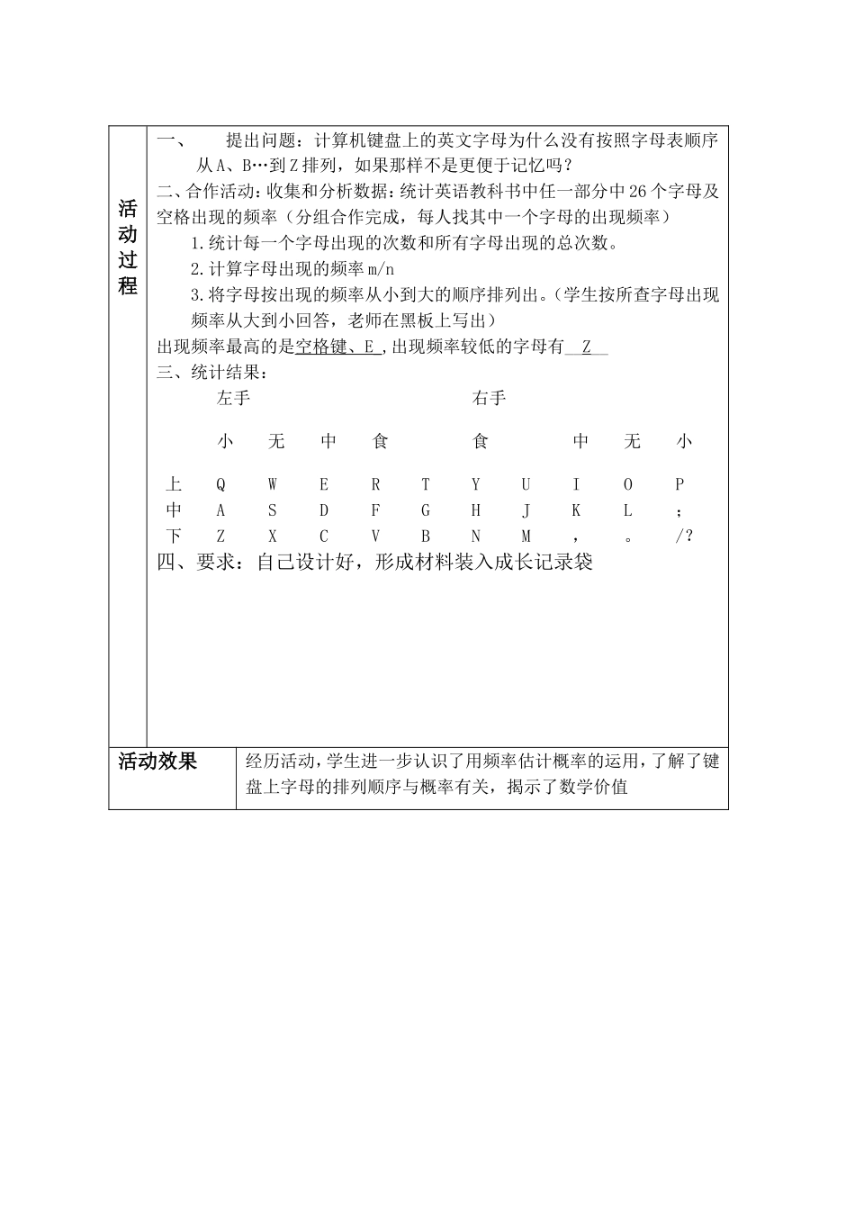 活动3教案键盘上字母的排列规律_第3页