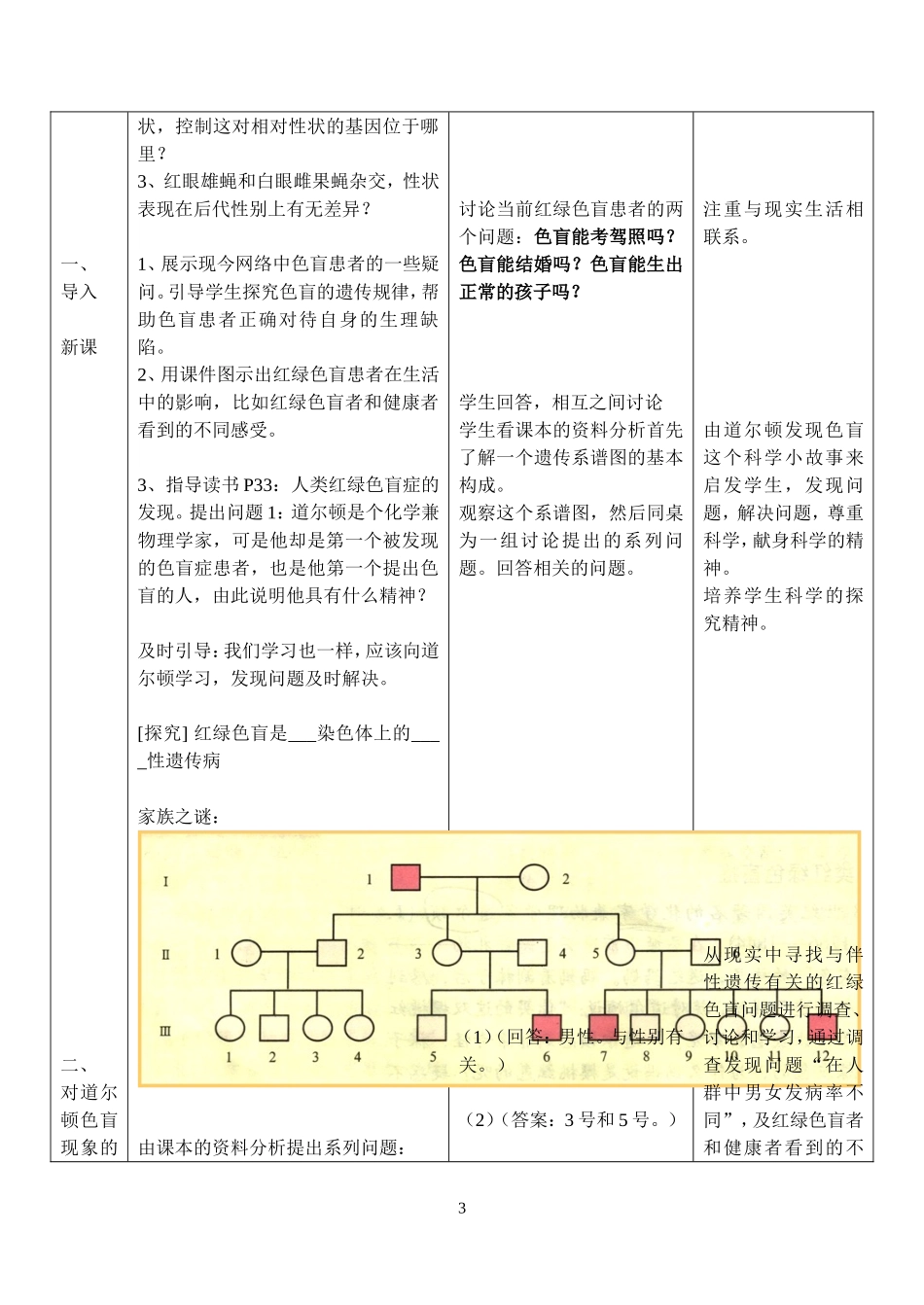 伴性遗传教学设计_第3页
