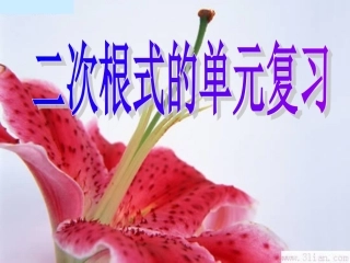 （课件）《二次根式》复习