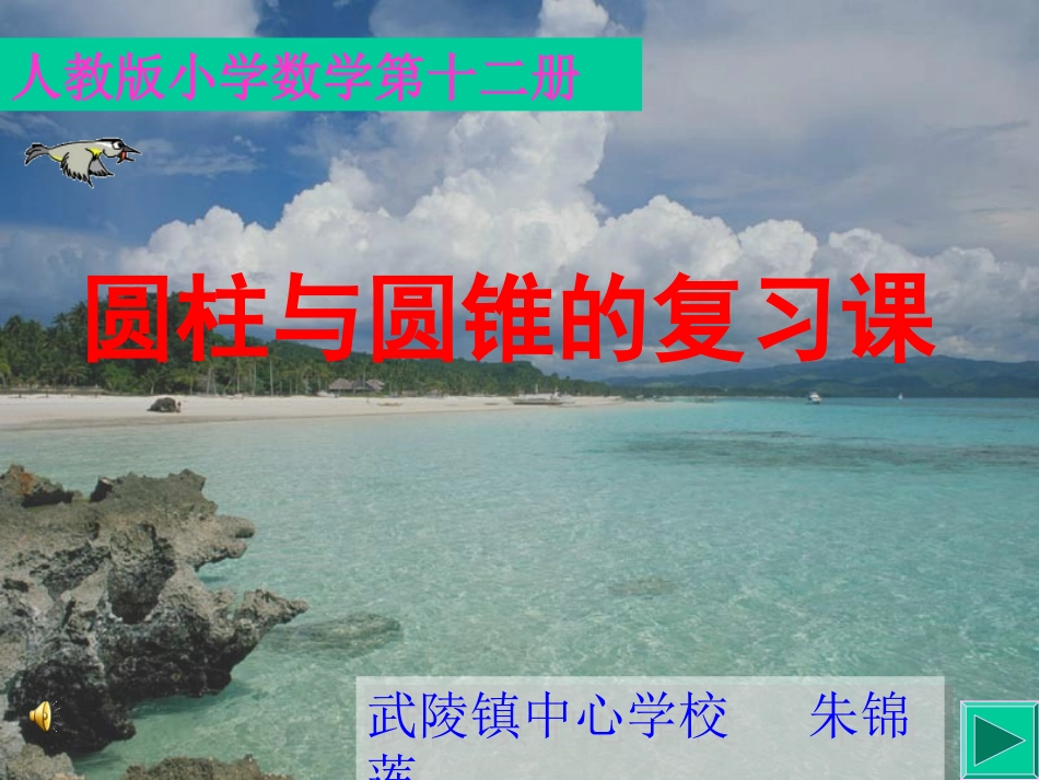 《圆柱与圆锥的复习课》课件_第1页