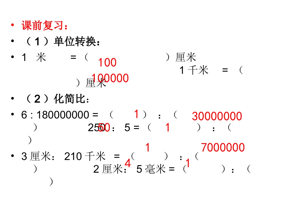 人教版第十二册数学《认识比例尺》_第2页