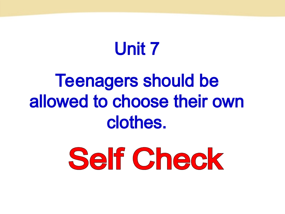 新目标九年级英语Unit7SelfCheck【课件】_第2页