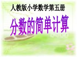 《分数的简单计算》118
