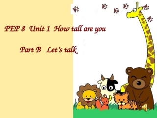 六年级英语下册Unit1BLet’stalk