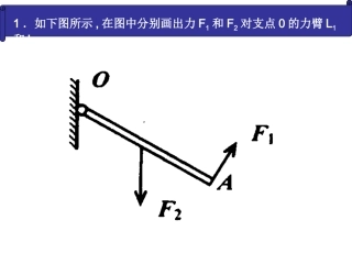 专题练习：杠杆作图