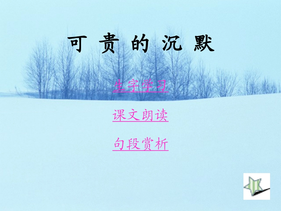 《可贵的沉默》课件 (3)_第3页