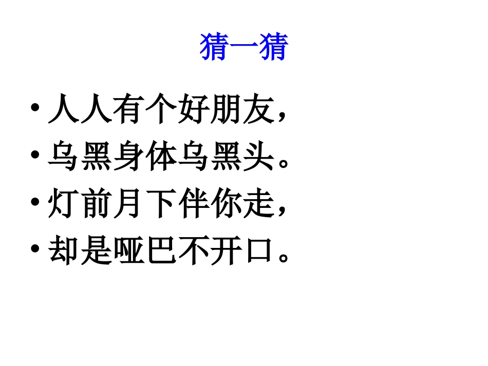 《我的影子》课件_第1页