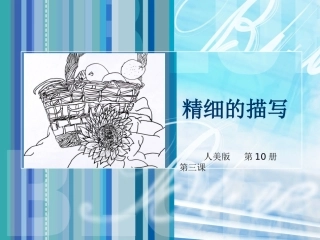 《精细的描写》课件(人美版五年级美术下册课件)