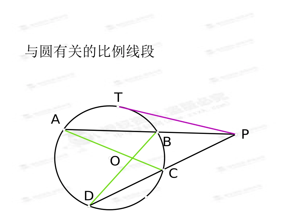 浏阳九中高二数学选修4-1《与圆有关的比例线段》课件1_第2页