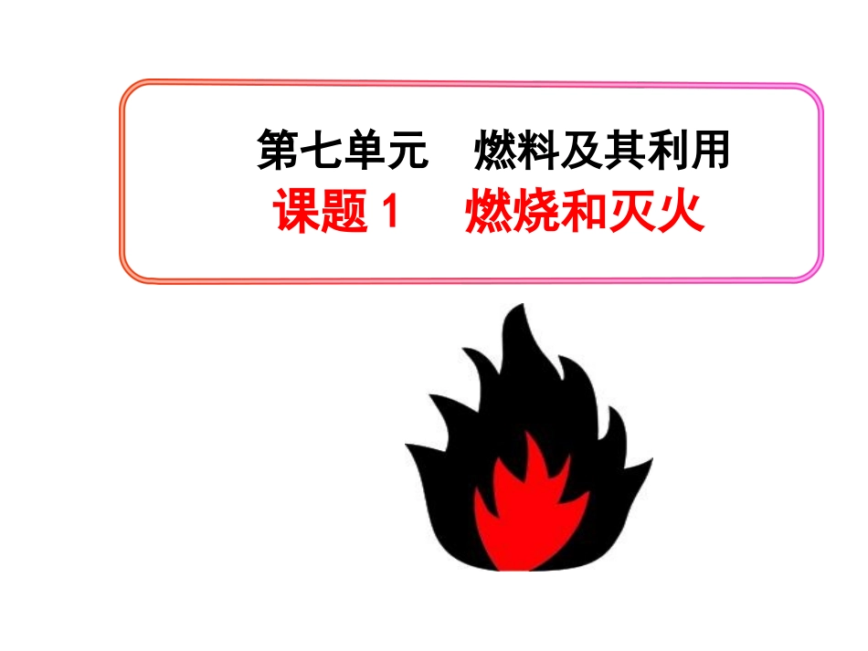 《燃烧和灭火》参考课件2_第1页