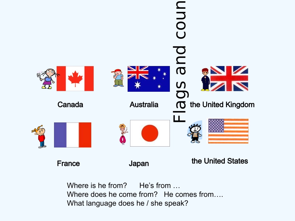 七年级英语下册 Unit 1 Where is your pen pal from_复习课件 人教新目标版_第3页