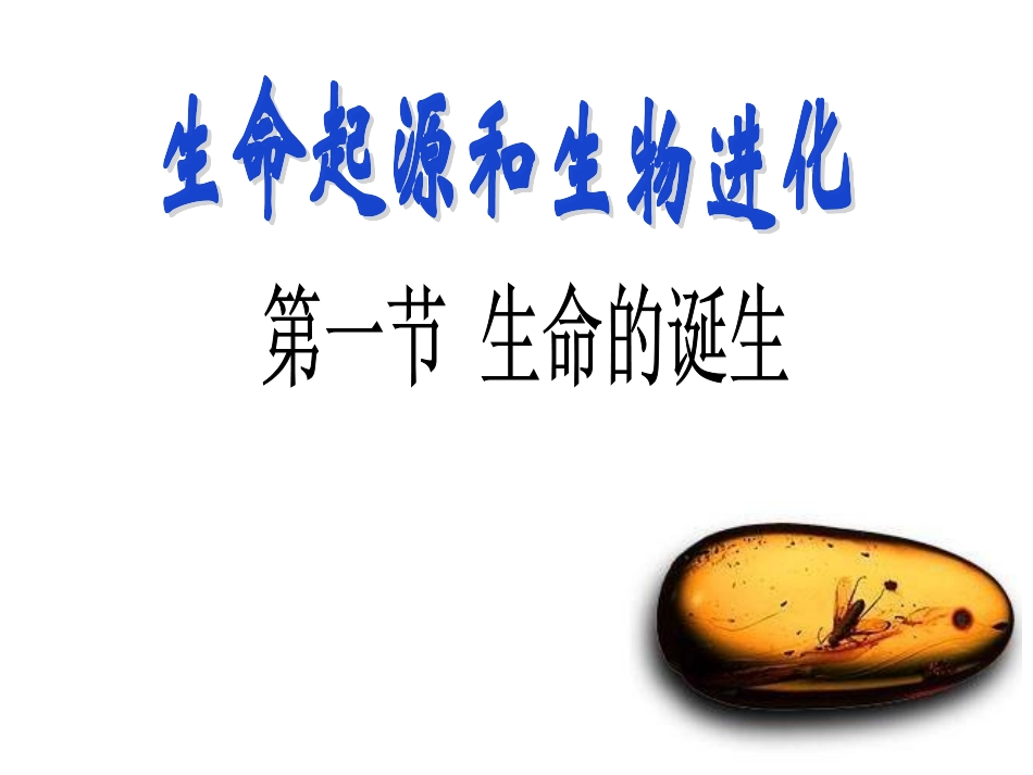 生命的诞生课件_第1页