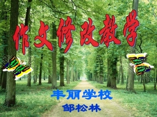 《作文修改》说课PPT课件