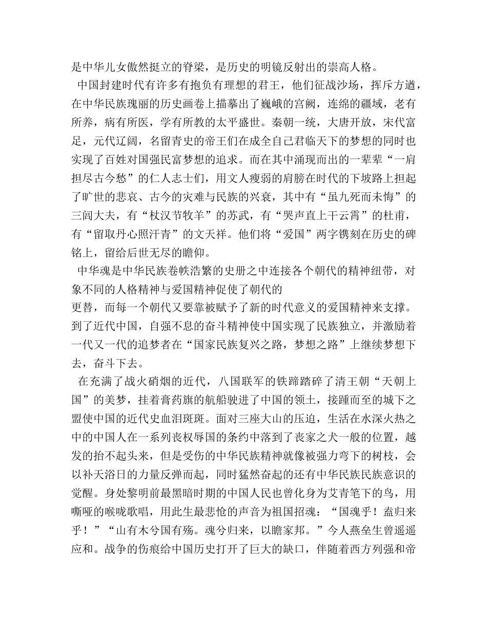 中华魂作文600字 _第2页