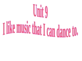 九年级Unit9B2（3a~SelfCheck）