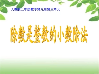 《小数除法》例2、3