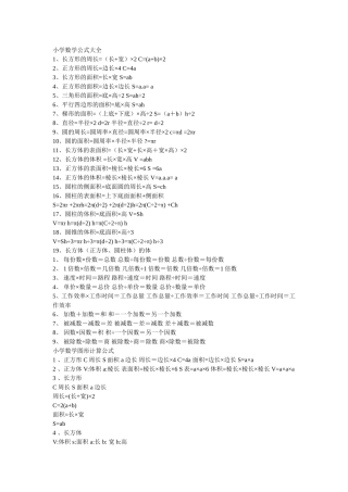 小学数学公式大全 (2)