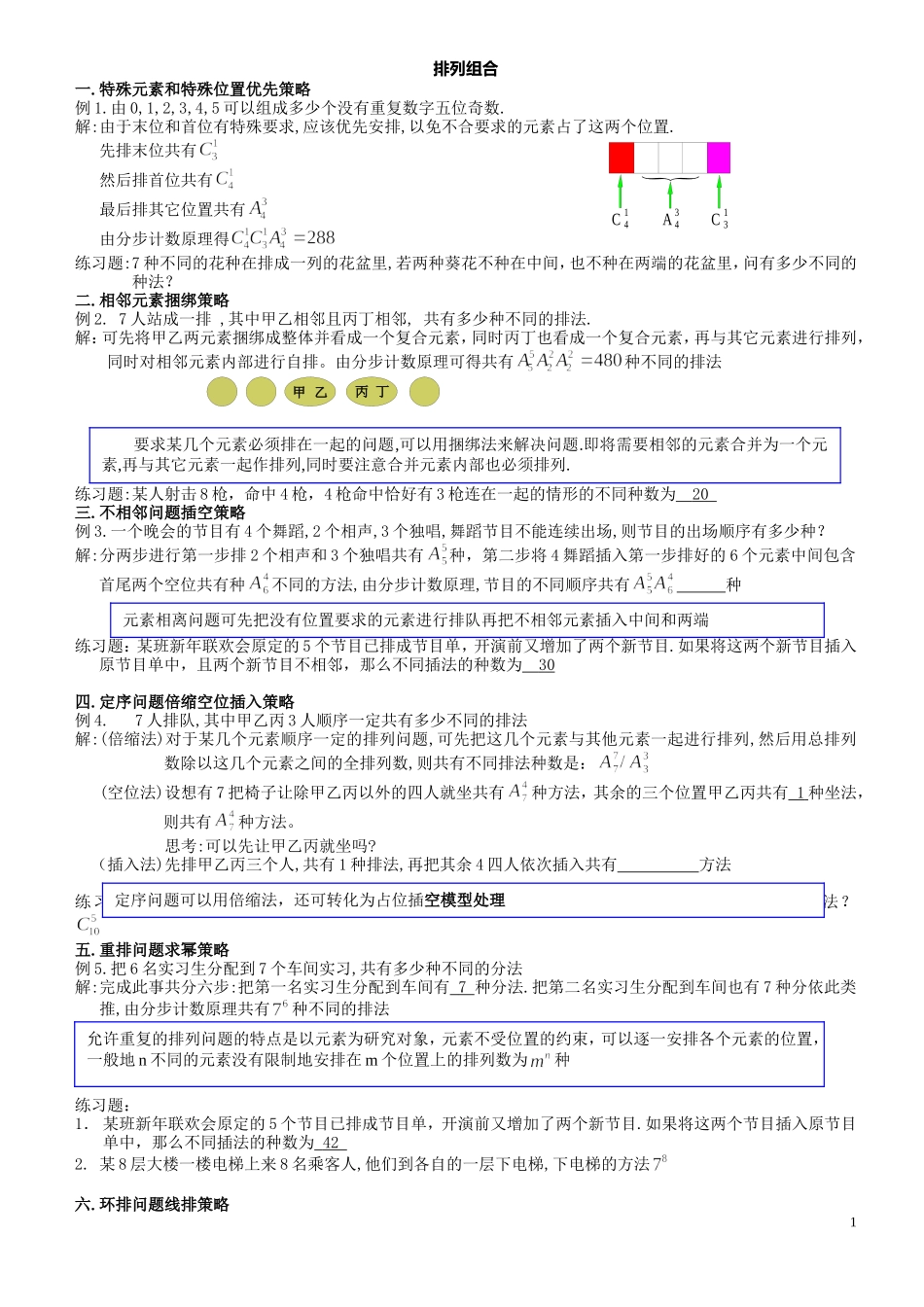 排列组合题型_第1页