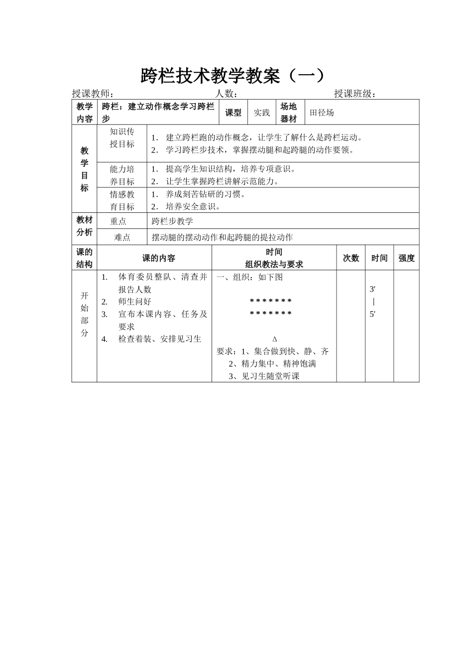 跨栏技术教学教案5_第1页