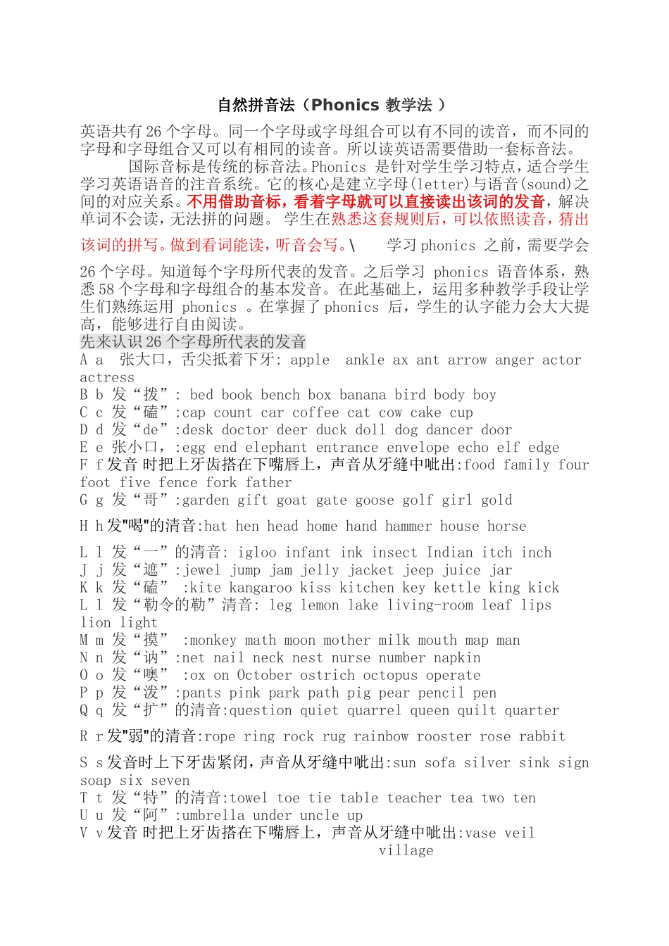 自然拼音法(Phonics_教学法_)_第1页