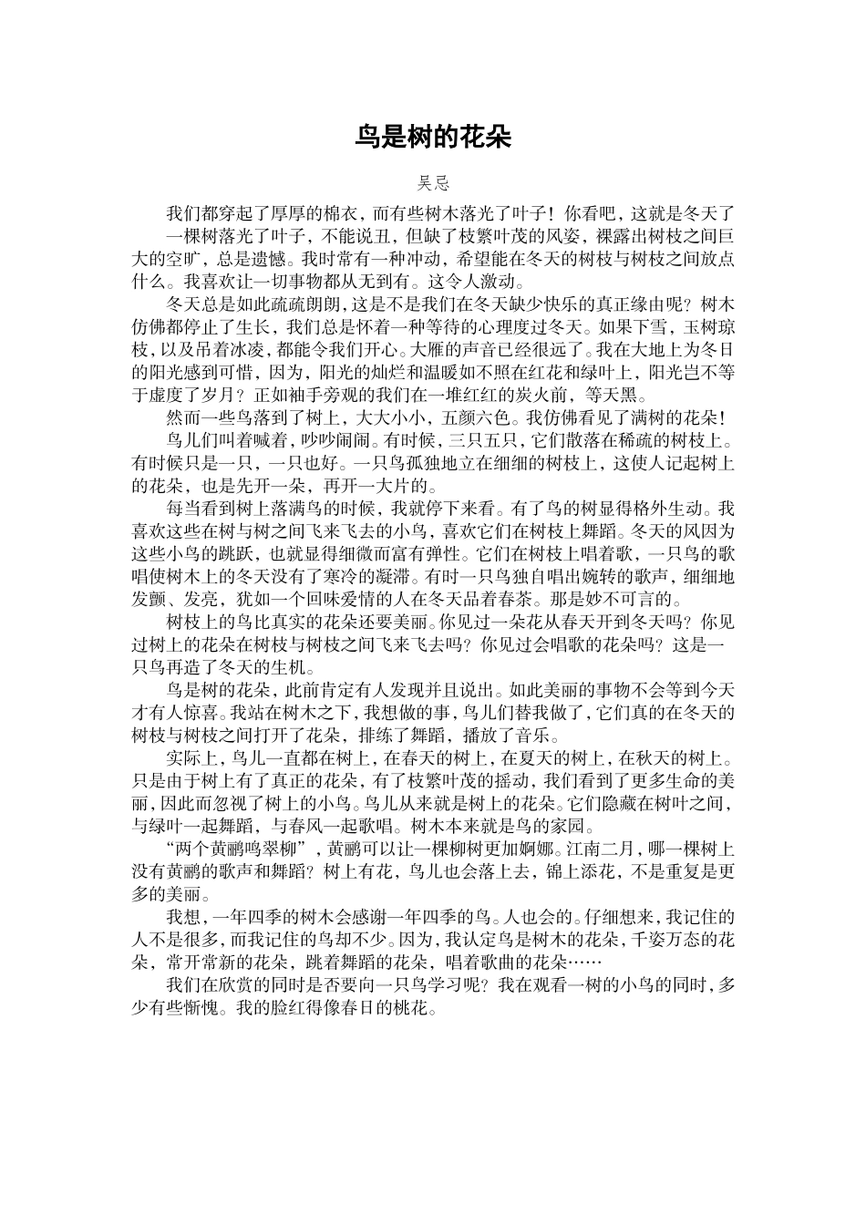 鸟是树的花朵_第1页